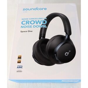 Soundcore Space One Wireless Noise Cancelling Headphones Jet Black A3035 ANC
